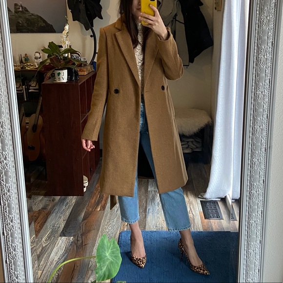 camel coat xs